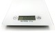 Digitálna kuchynská váha so sklenenou plochou do 5kg biela